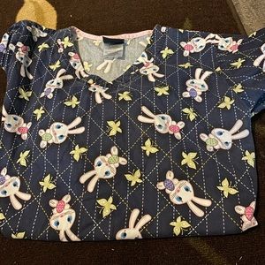 Bunny scrub top